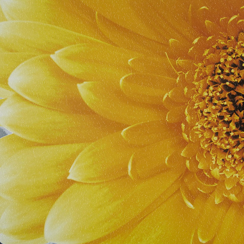 Vibrant Yellow Gel Coated Canvas