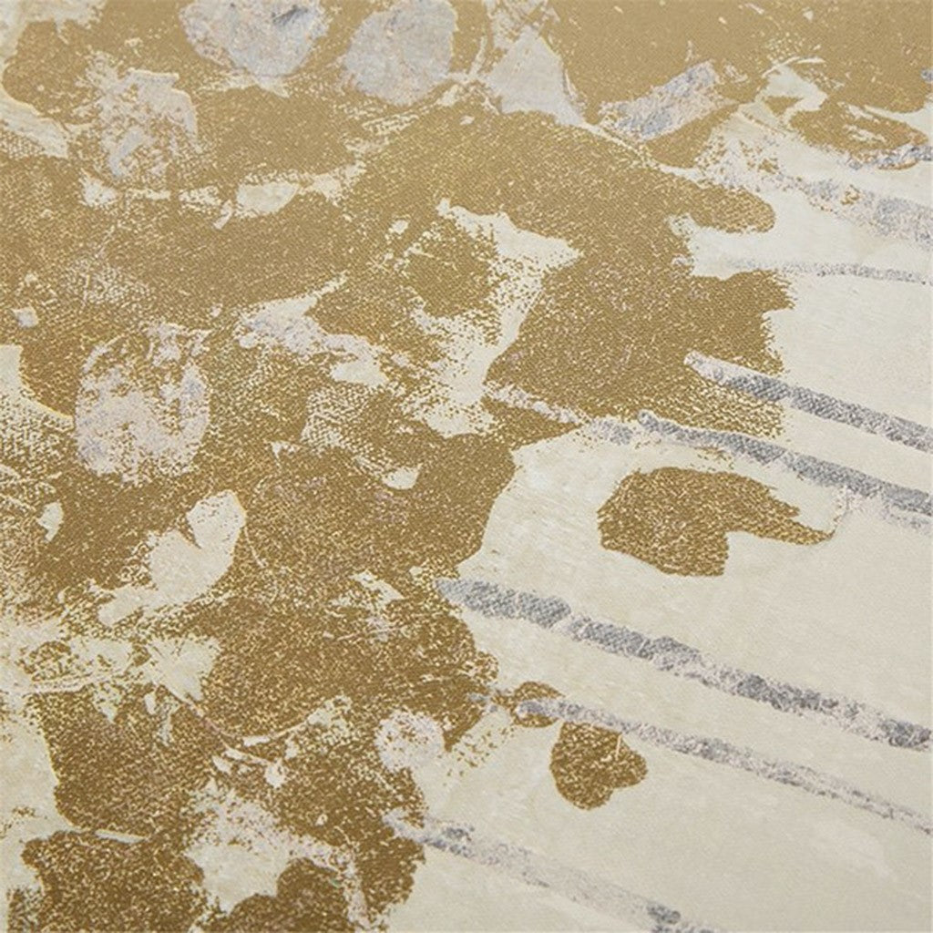 Dewy Forest Abstract Gel Coat Canvas with Metallic Foil Embellishment 3 Piece Set