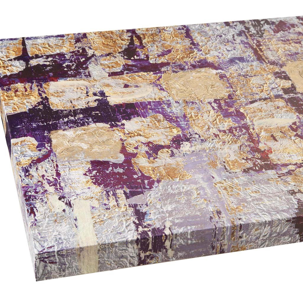 Gilded Violet Gel Coat Printed Canvas 3 Piece Set