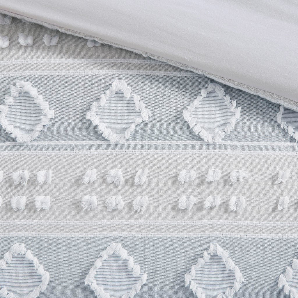Brice 5 Piece Cotton Clipped Jacquard Duvet Set