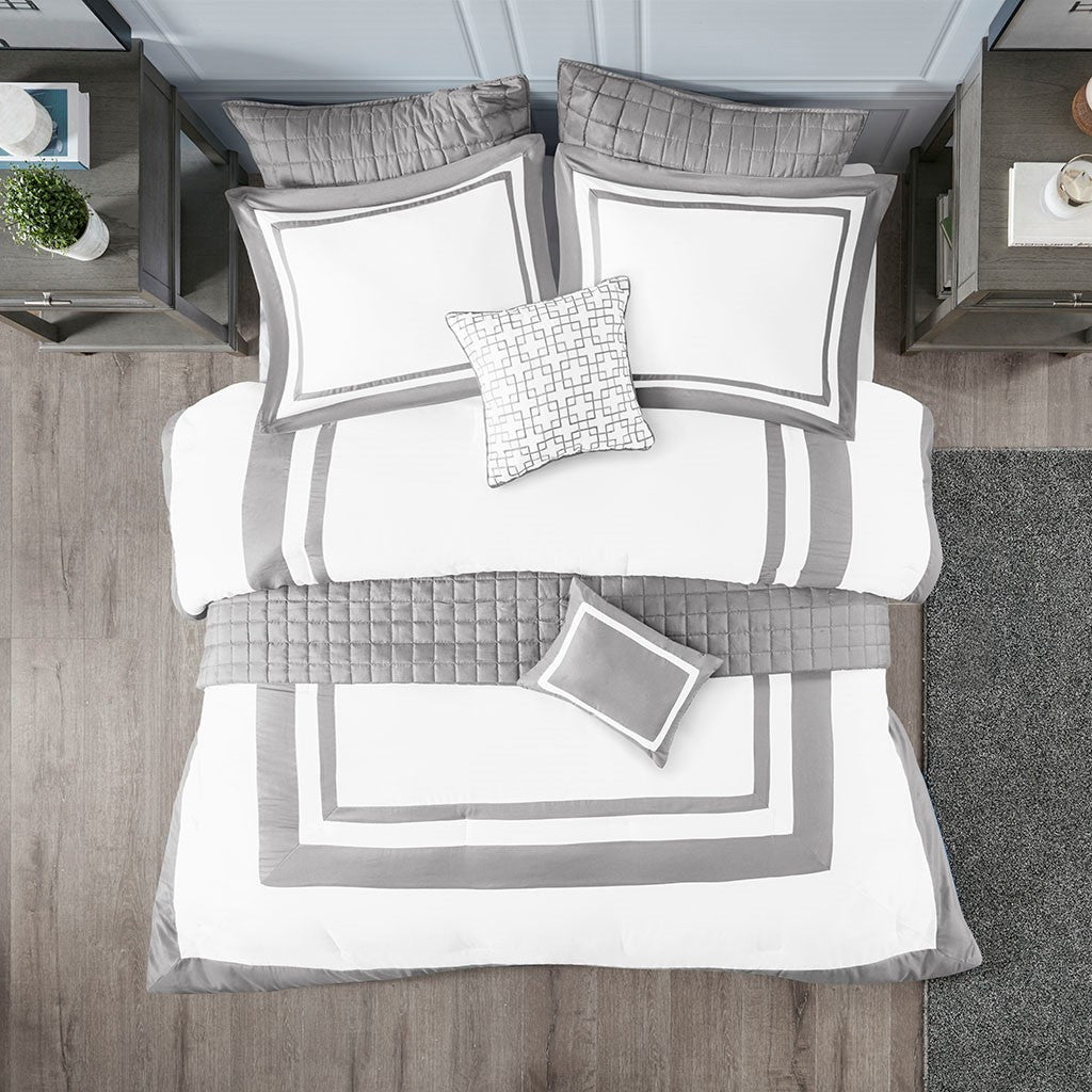 Heritage 8 Piece Comforter and Coverlet Set Collection
