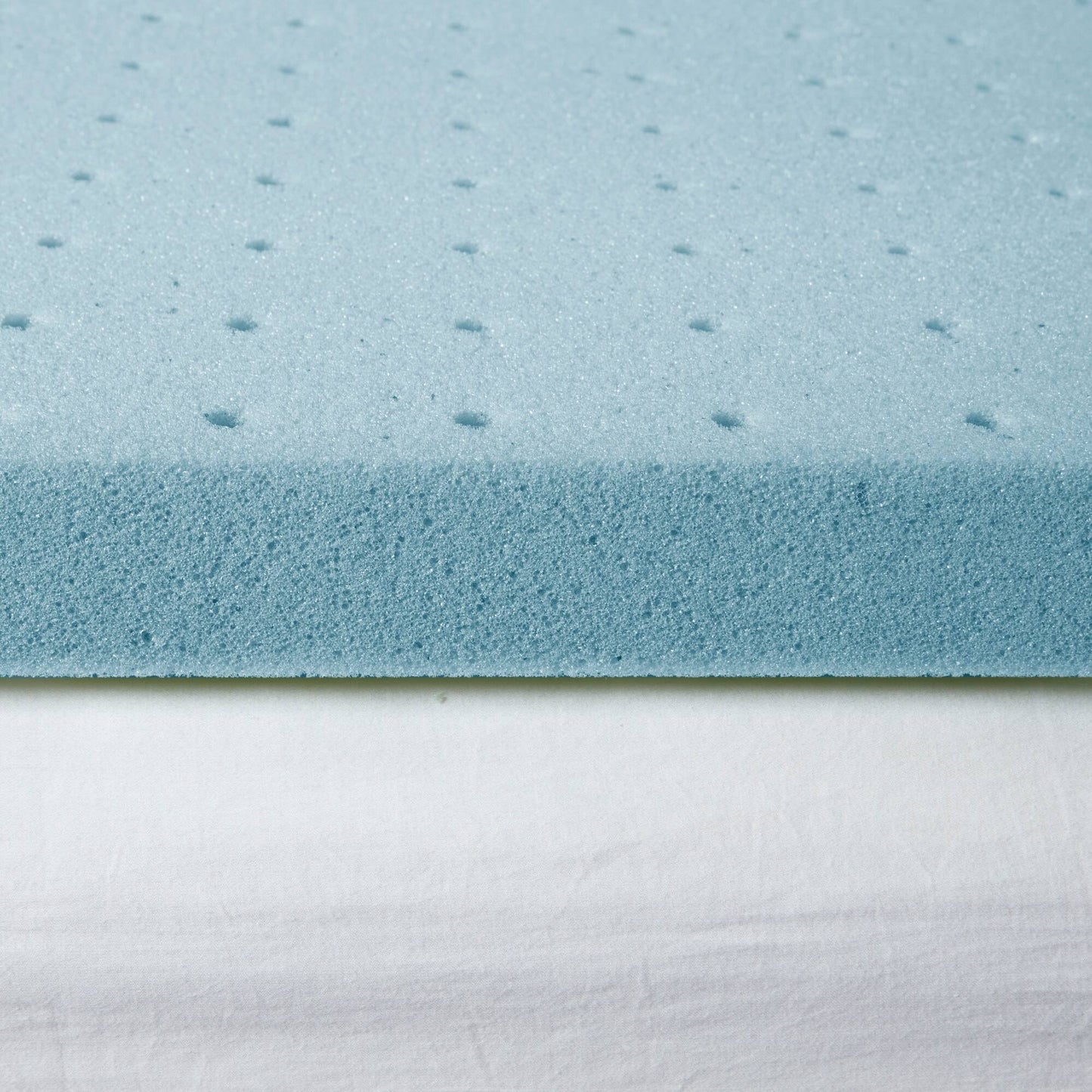 2" Gel Memory Foam with Cooling Cover White Mattress Topper Mattress Topper By Olliix/JLA HOME (E & E Co., Ltd)
