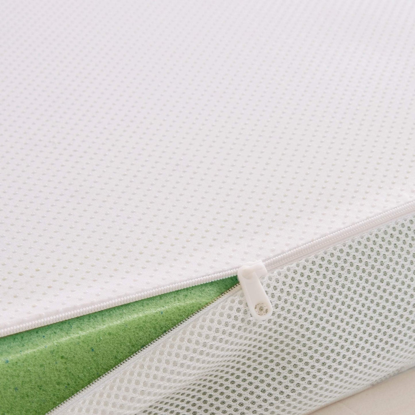 3" Gel Memory Foam with Cooling Cover White Mattress Topper Mattress Topper By Olliix/JLA HOME (E & E Co., Ltd)