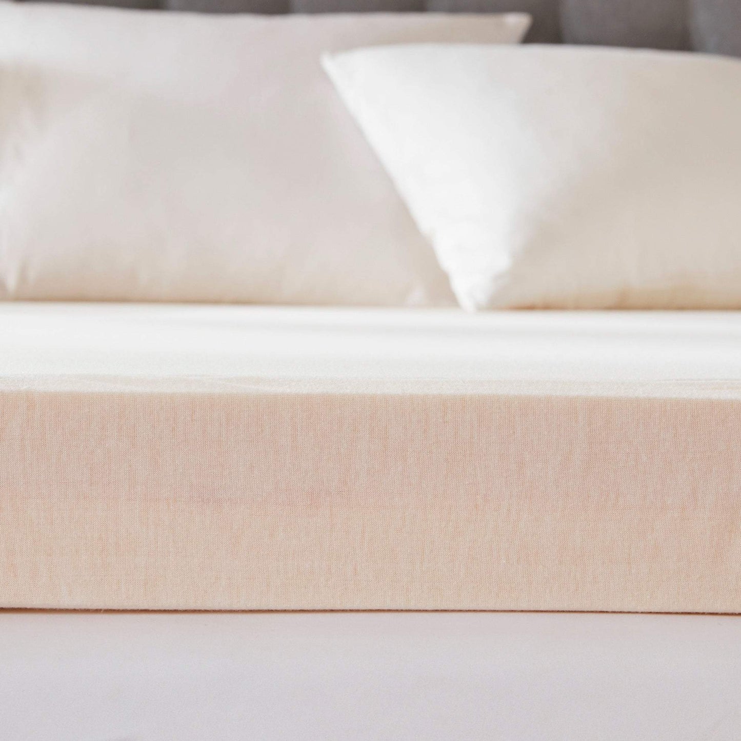 4" Gel Memory Foam with 3M Cover White Mattress Topper Mattress Topper By Olliix/JLA HOME (E & E Co., Ltd)