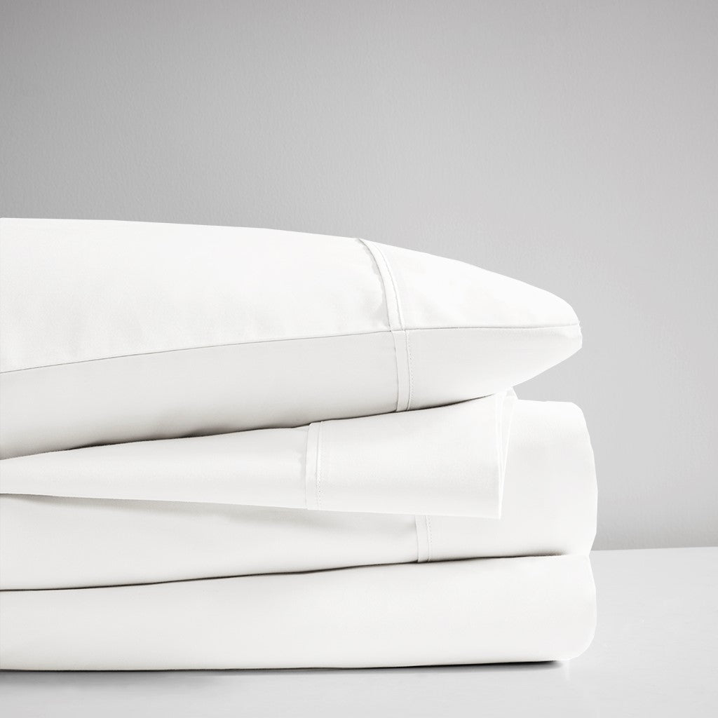 400 Thread Count Wrinkle Resistant Cotton Sateen Sheet Set