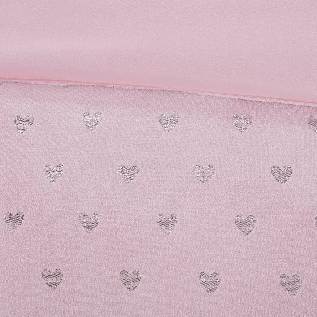 Rosalie Metallic Printed Plush Comforter Set