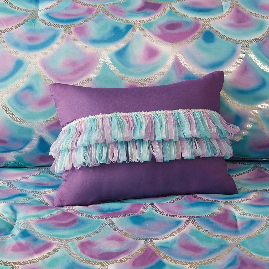 Pearl Metallic Printed Reversible Comforter Set