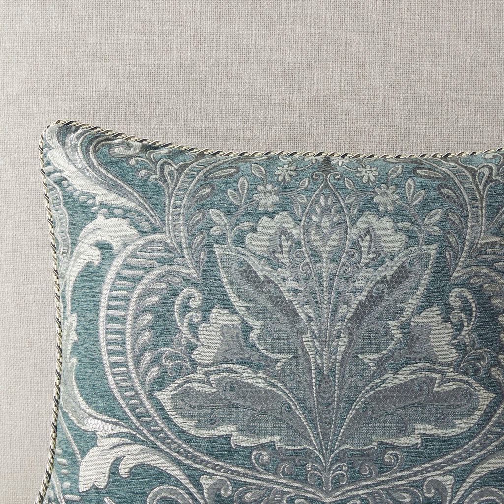 Adelphia Jacquard Comforter Set with Euro Shams and Dec Pillows