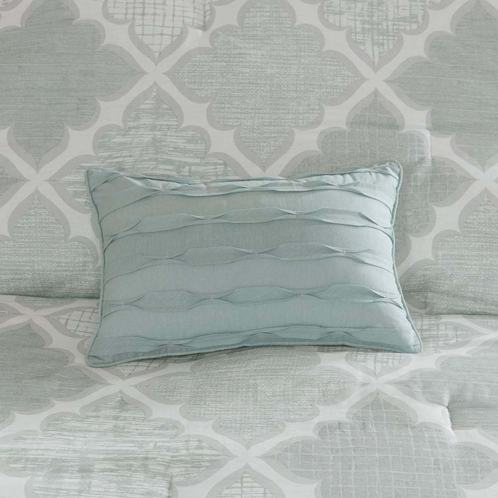 Cadence Aqua 9-Piece Comforter Set Comforter Sets By Olliix/JLA HOME (E & E Co., Ltd)
