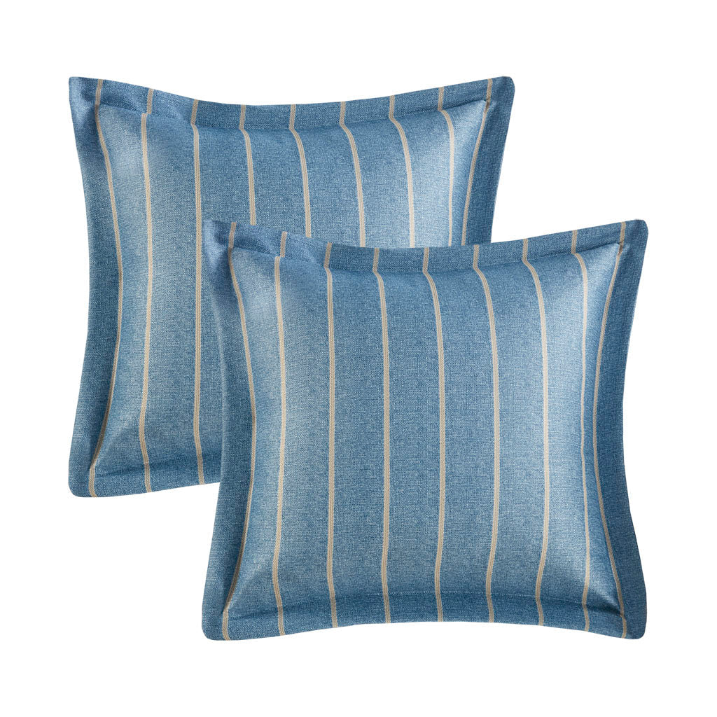 Caspian Medallion Print Comforter Set with Euro Shams and Dec Pillows