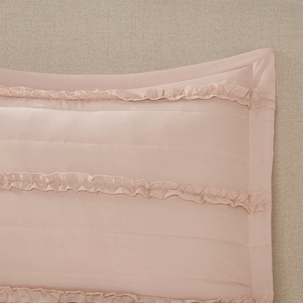 Jersey City Pink 5-Piece Comforter Set Comforter Sets By Olliix/JLA HOME (E & E Co., Ltd)