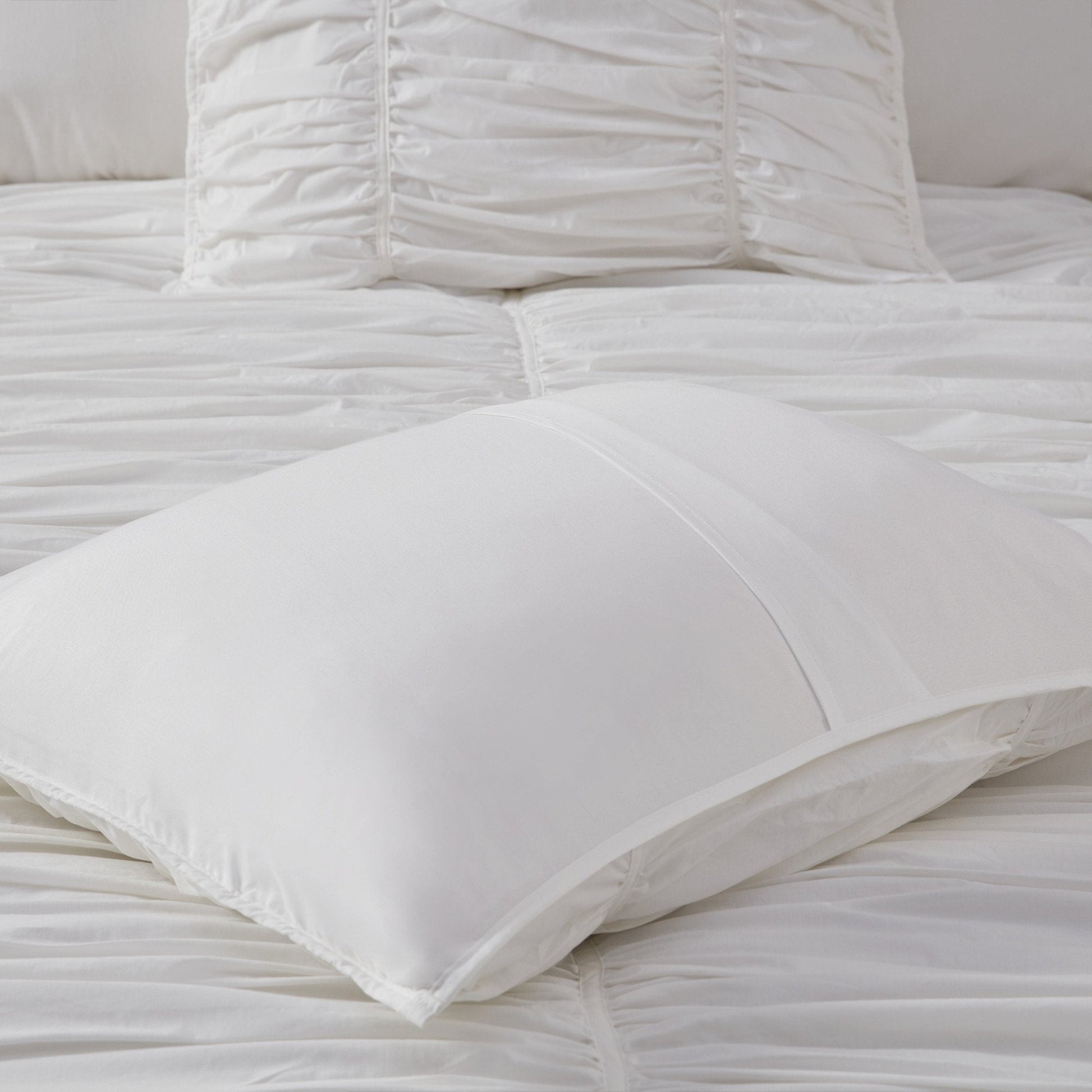Delancey White 4-Piece Comforter Set Comforter Sets By Olliix/JLA HOME (E & E Co., Ltd)