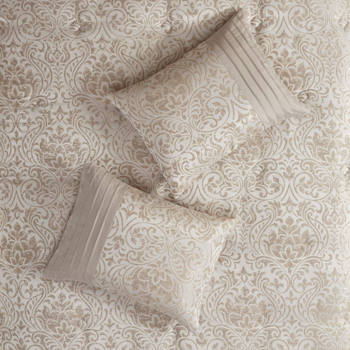 Emilia Khaki 12-Piece Comforter Set Comforter Sets By Olliix/JLA HOME (E & E Co., Ltd)
