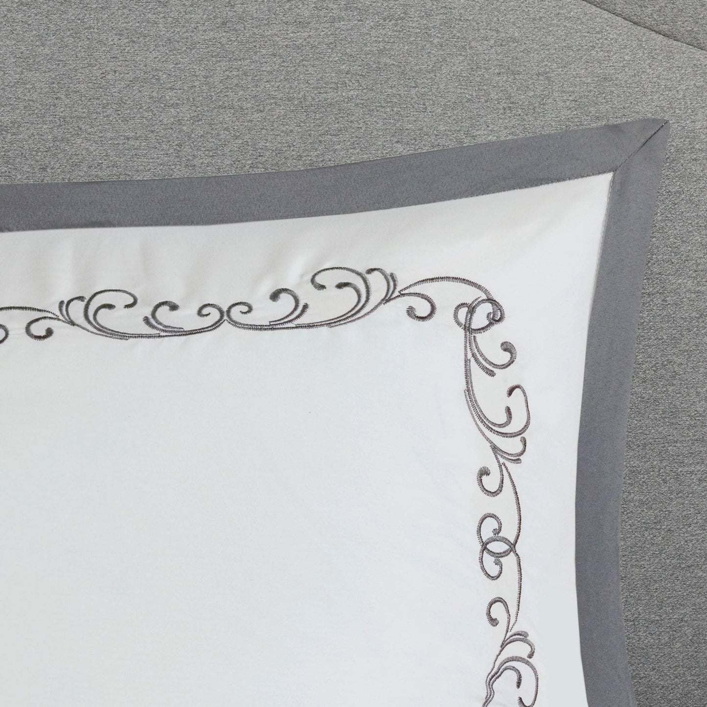 Flourish Gray 8-Piece Comforter Set Comforter Sets By Olliix/JLA HOME (E & E Co., Ltd)