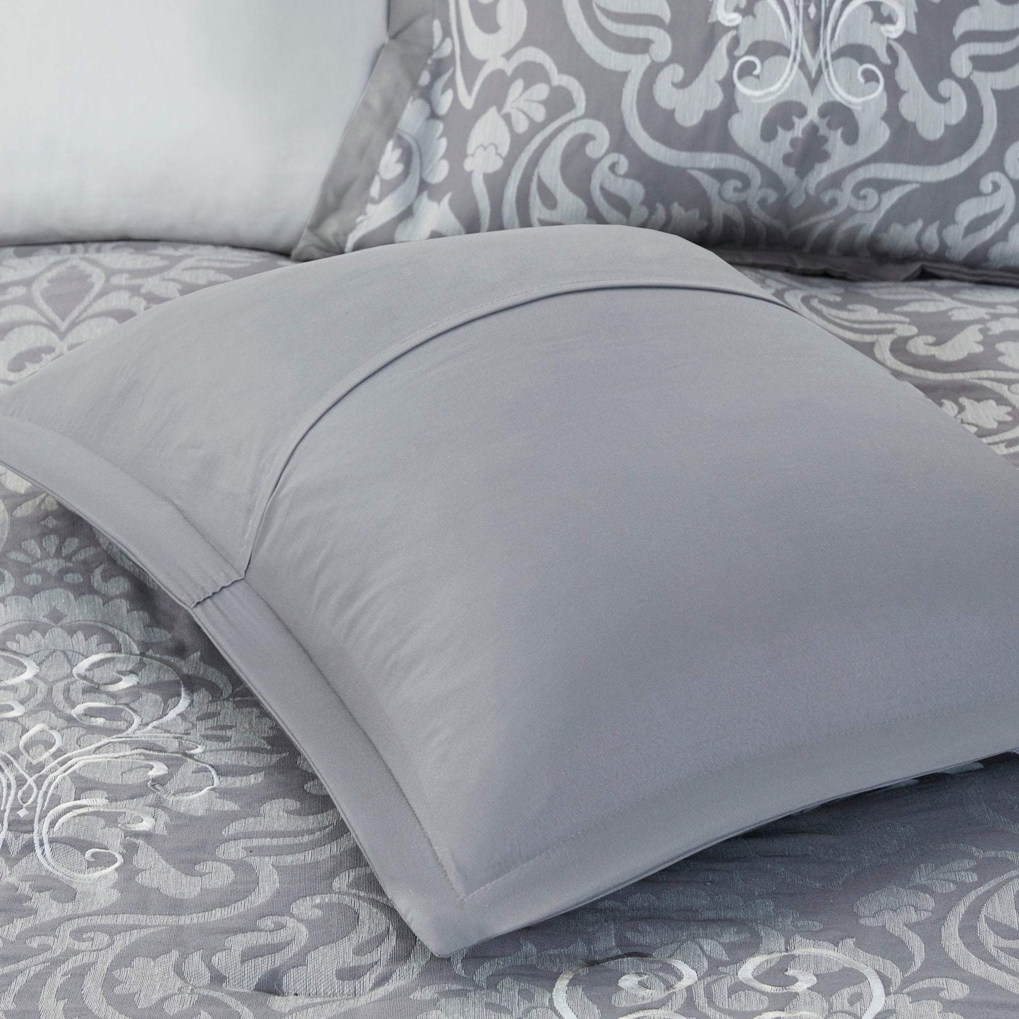 Flourish Gray 8-Piece Comforter Set Comforter Sets By Olliix/JLA HOME (E & E Co., Ltd)