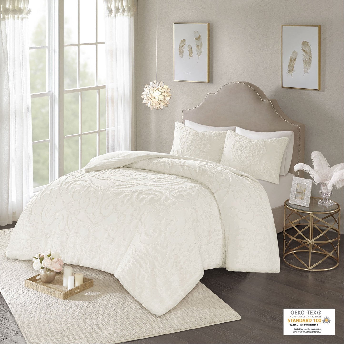 Laetitia Off White 3-Piece Comforter Set Comforter Sets By Olliix/JLA HOME (E & E Co., Ltd)