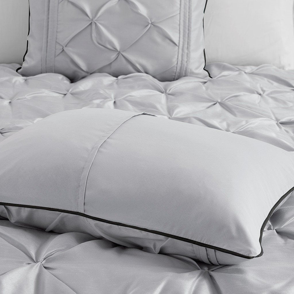 Laurel Grey 7-Piece Comforter Set Comforter Sets By Olliix/JLA HOME (E & E Co., Ltd)