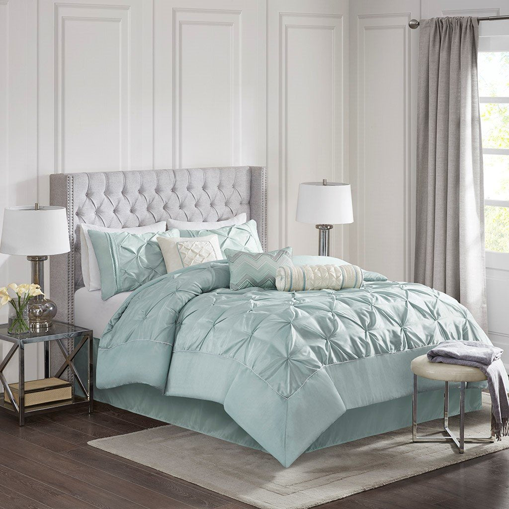 Laurel Seafoam 7-Piece Comforter Set Comforter Sets By Olliix/JLA HOME (E & E Co., Ltd)