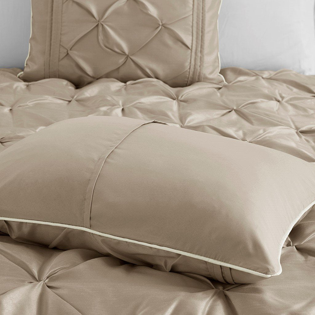 Laurel Taupe 7-Piece Comforter Set Comforter Sets By Olliix/JLA HOME (E & E Co., Ltd)
