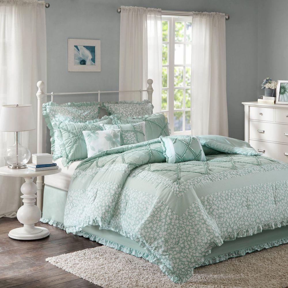Mindy Seafoam 9-Piece Comforter Set Comforter Sets By Olliix/JLA HOME (E & E Co., Ltd)