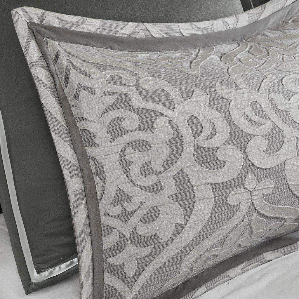 Virginia Silver 8-Piece Comforter Set Comforter Sets By Olliix/JLA HOME (E & E Co., Ltd)