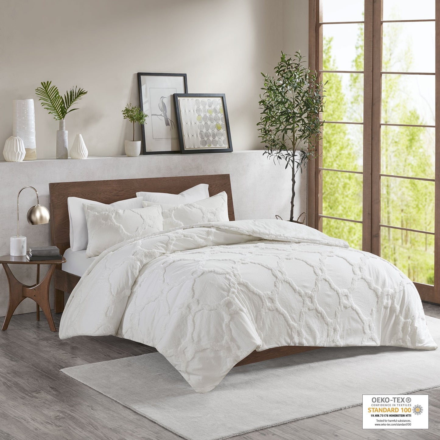 Pacey Off White 3-Piece Comforter Set Comforter Sets By Olliix/JLA HOME (E & E Co., Ltd)