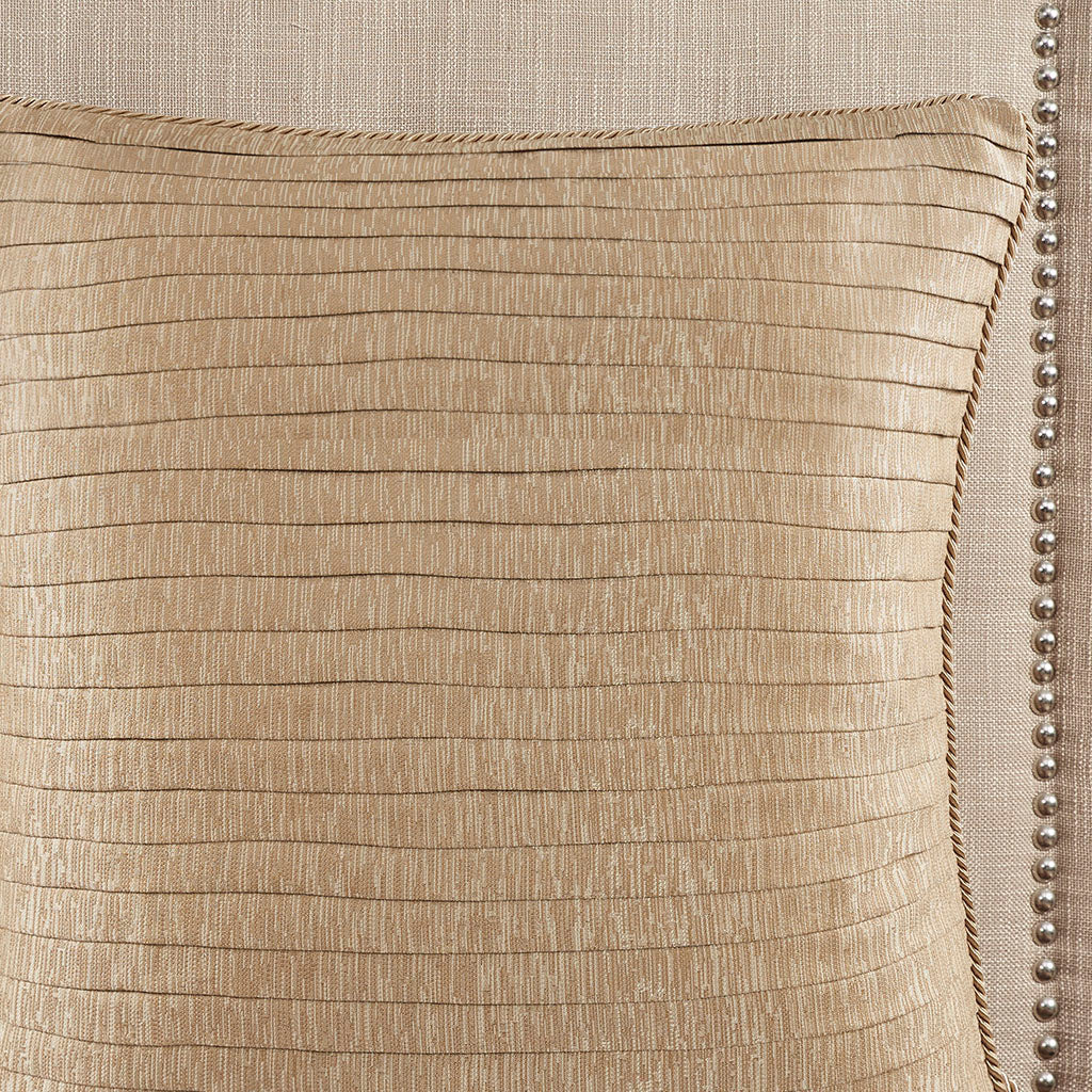 Royale Jacquard Comforter Set with Euro Shams and Dec Pillows