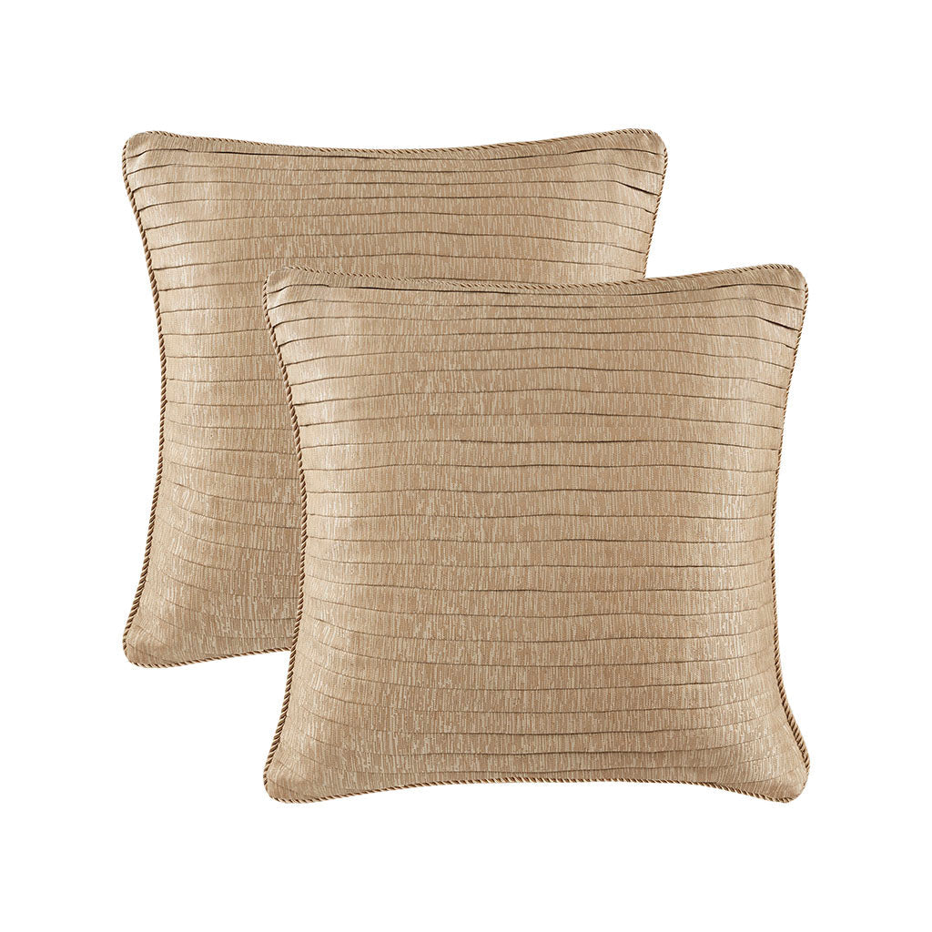 Royale Jacquard Comforter Set with Euro Shams and Dec Pillows