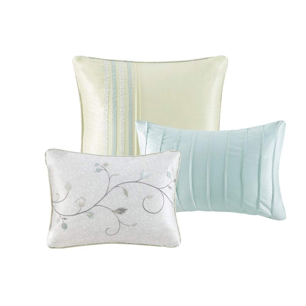 Serene Aqua 7-Piece Comforter Set Comforter Sets By Olliix/JLA HOME (E & E Co., Ltd)
