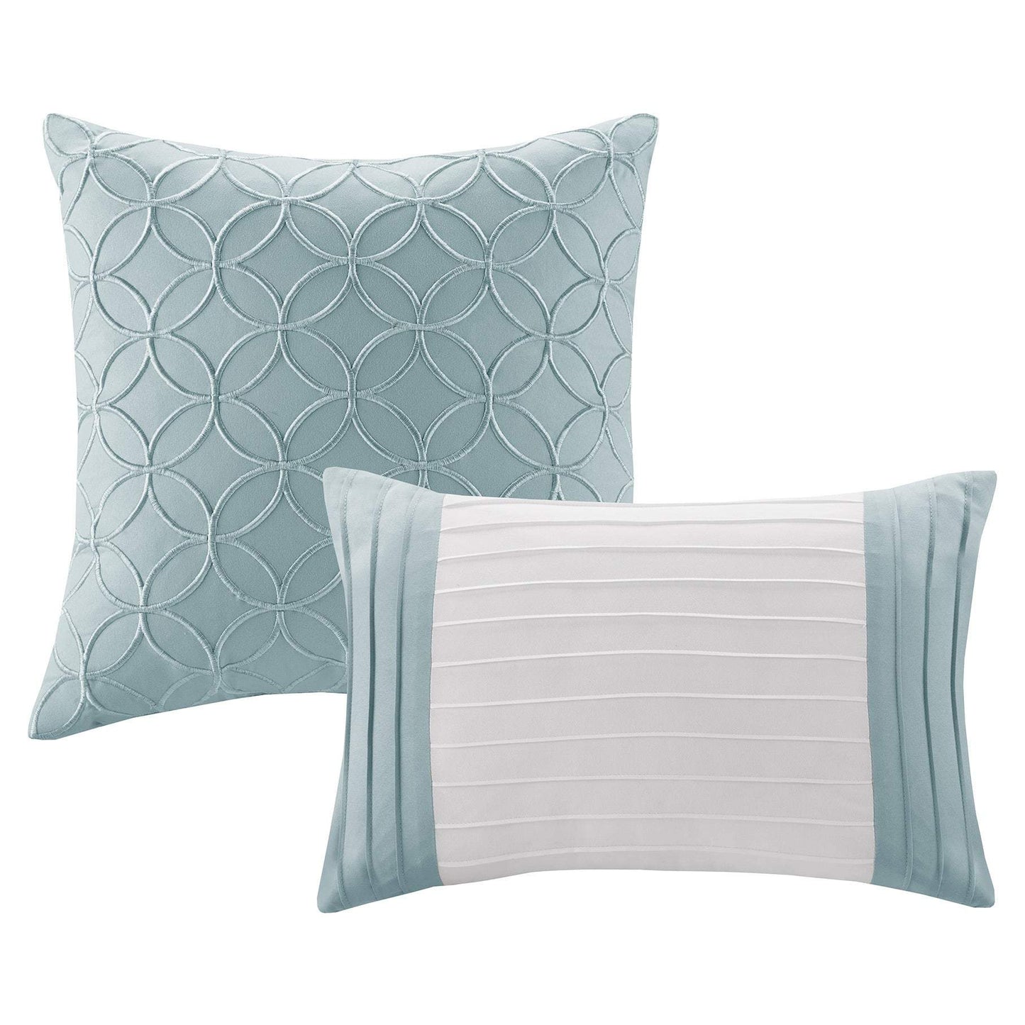 Stratford Aqua 8-Piece Comforter Set Comforter Sets By Olliix/JLA HOME (E & E Co., Ltd)