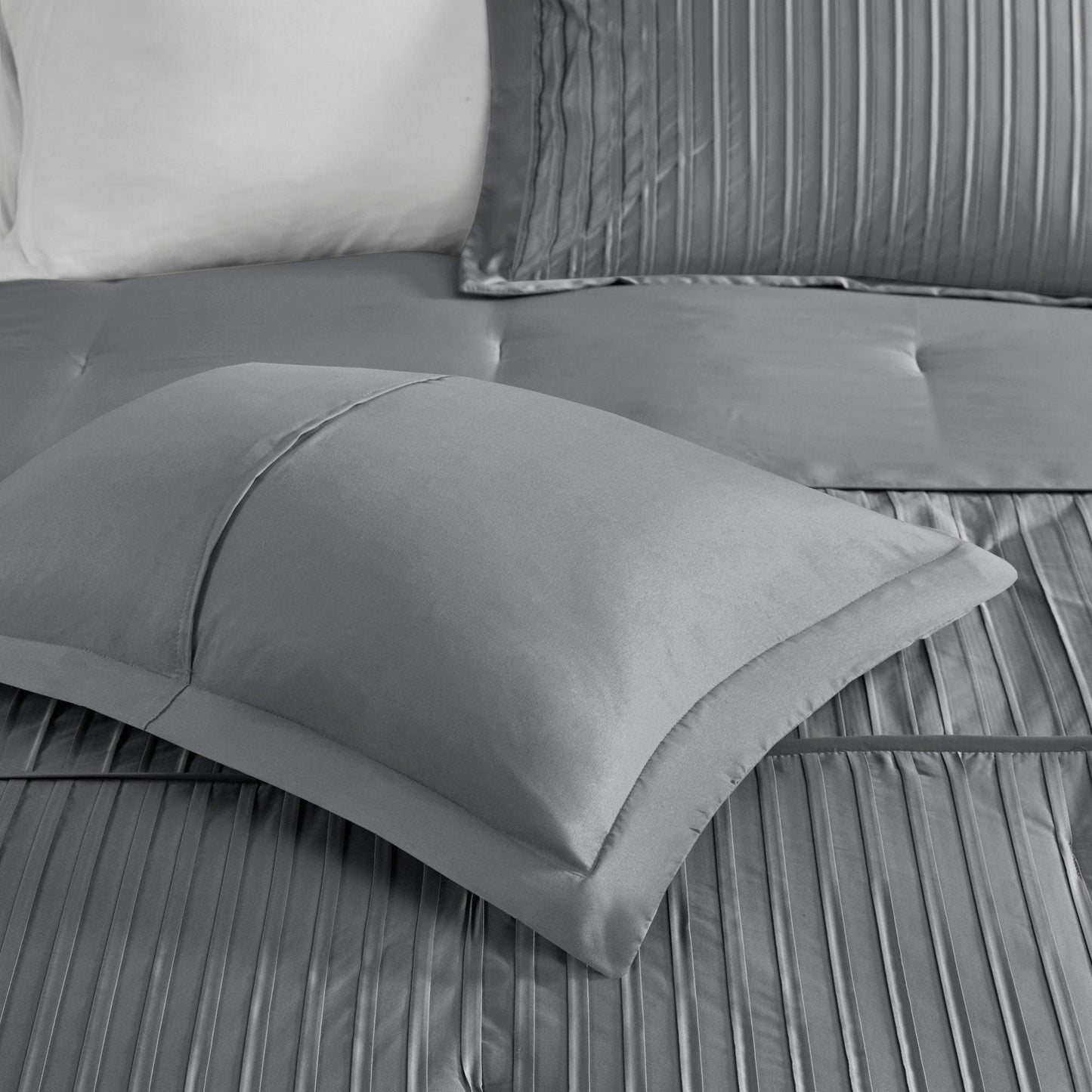 Trinity Grey 7-Piece Comforter Set Comforter Sets By Olliix/JLA HOME (E & E Co., Ltd)