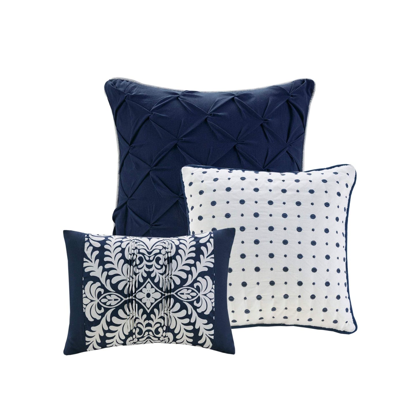 Albuquerque Indigo 7-Piece Comforter Set Comforter Sets By Olliix/JLA HOME (E & E Co., Ltd)