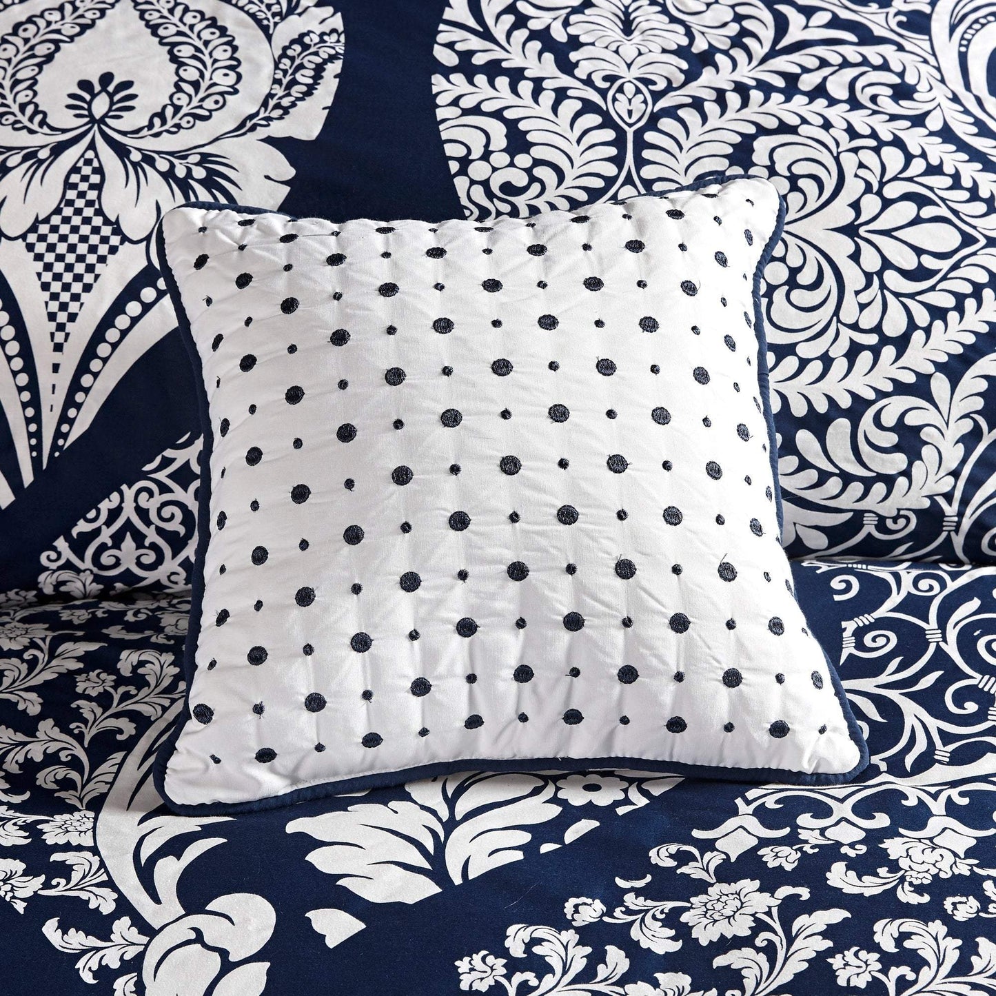 Albuquerque Indigo 7-Piece Comforter Set Comforter Sets By Olliix/JLA HOME (E & E Co., Ltd)