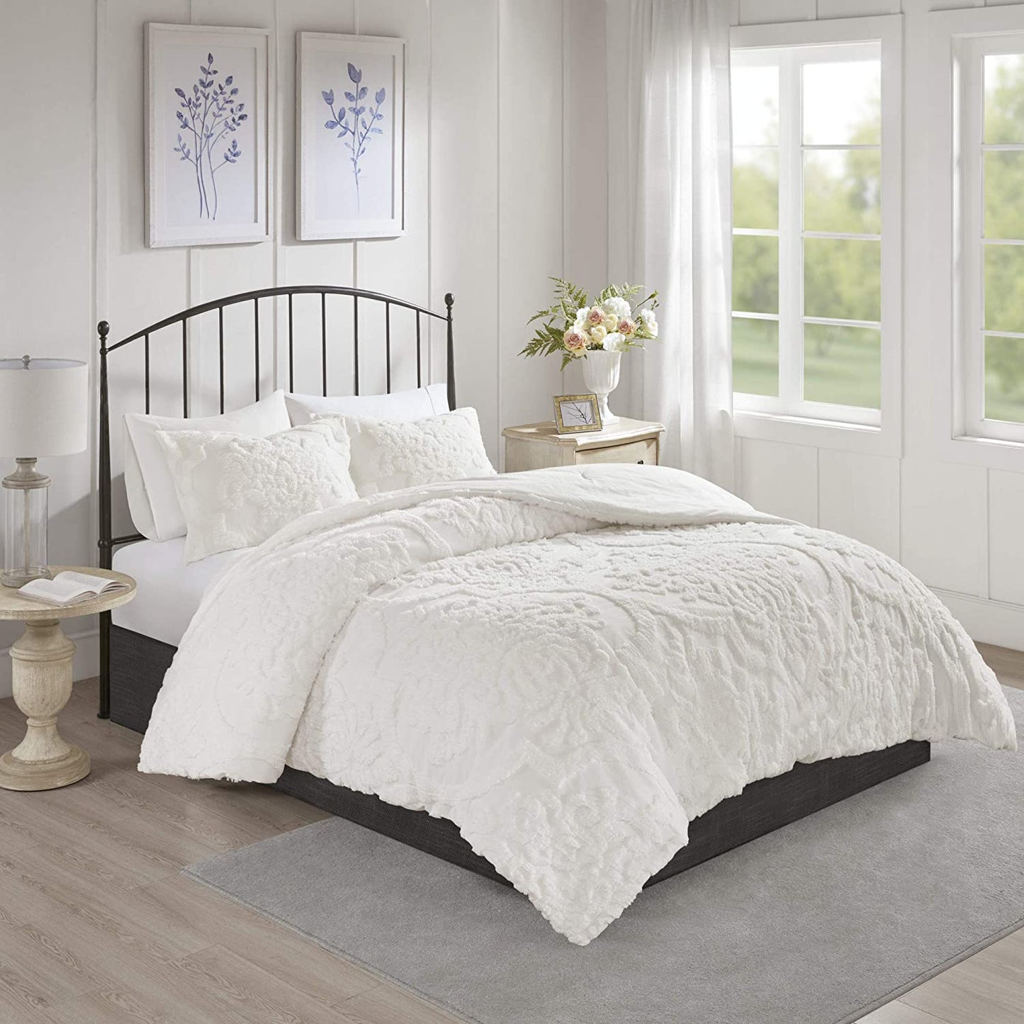 Viola Off White 3-Piece Comforter Set Comforter Sets By Olliix/JLA HOME (E & E Co., Ltd)