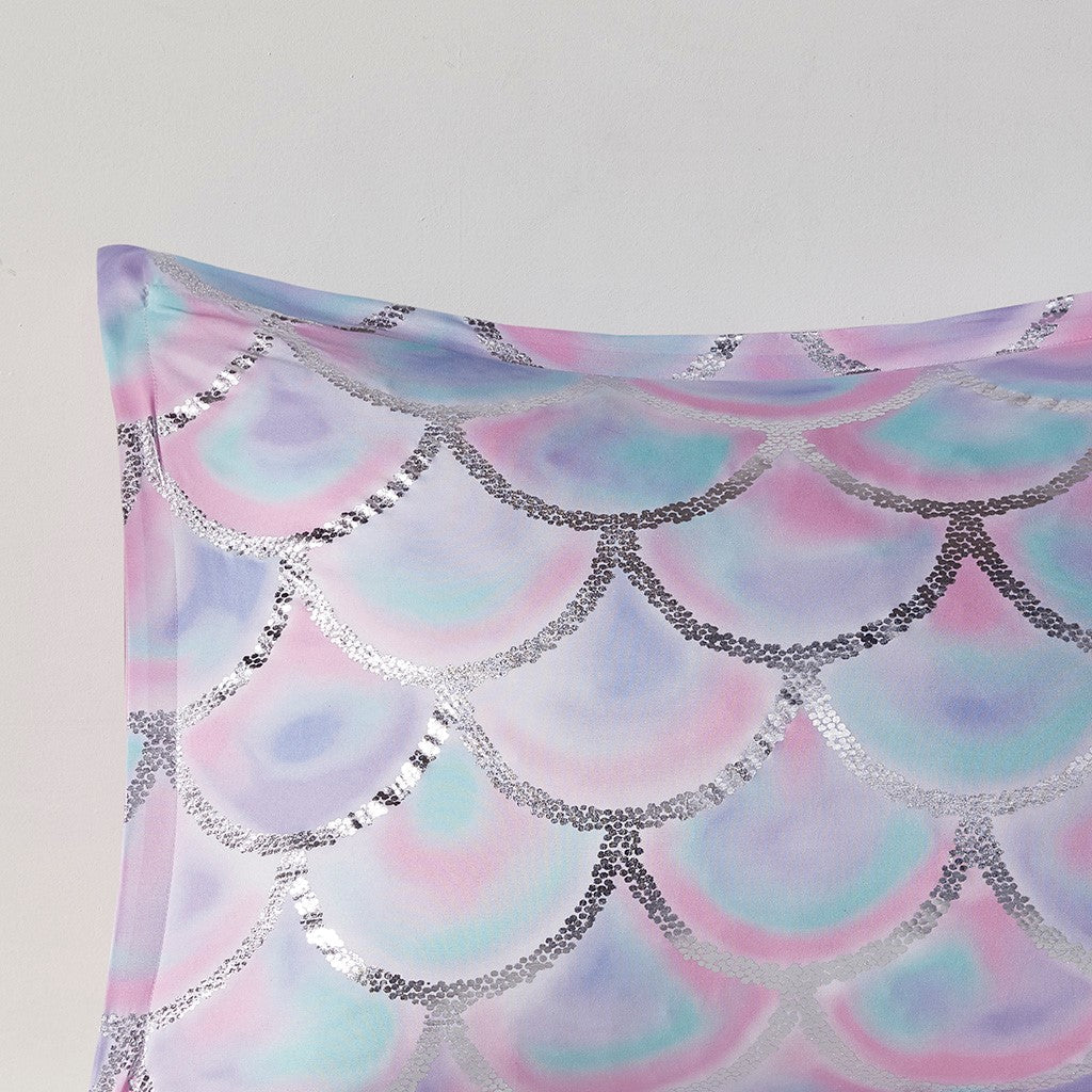 Pearl Metallic Printed Reversible Comforter Set