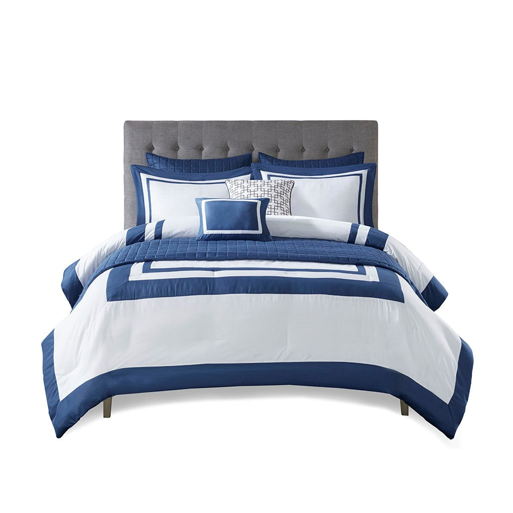 Heritage 8 Piece Comforter and Coverlet Set Collection