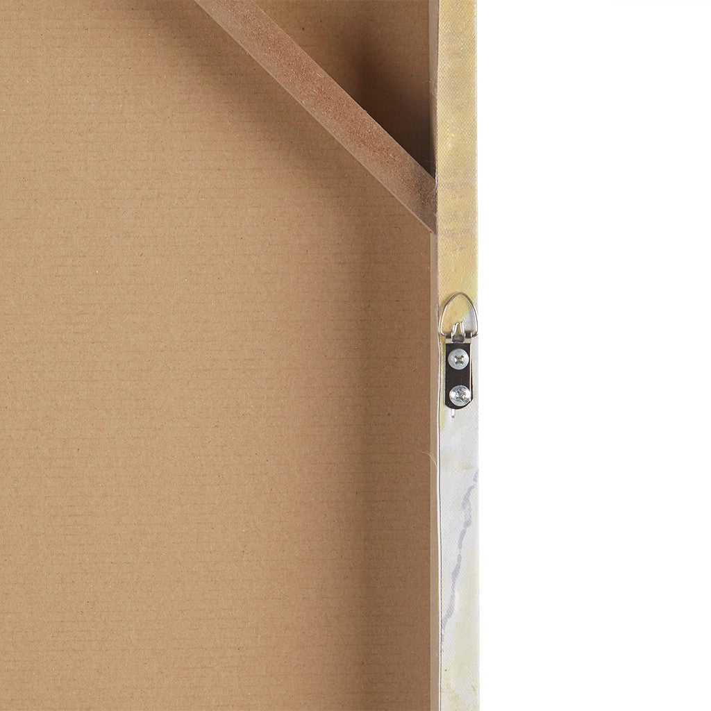 Bliss Abstract Gel Coat Canvas with Silver Foil Embellishment