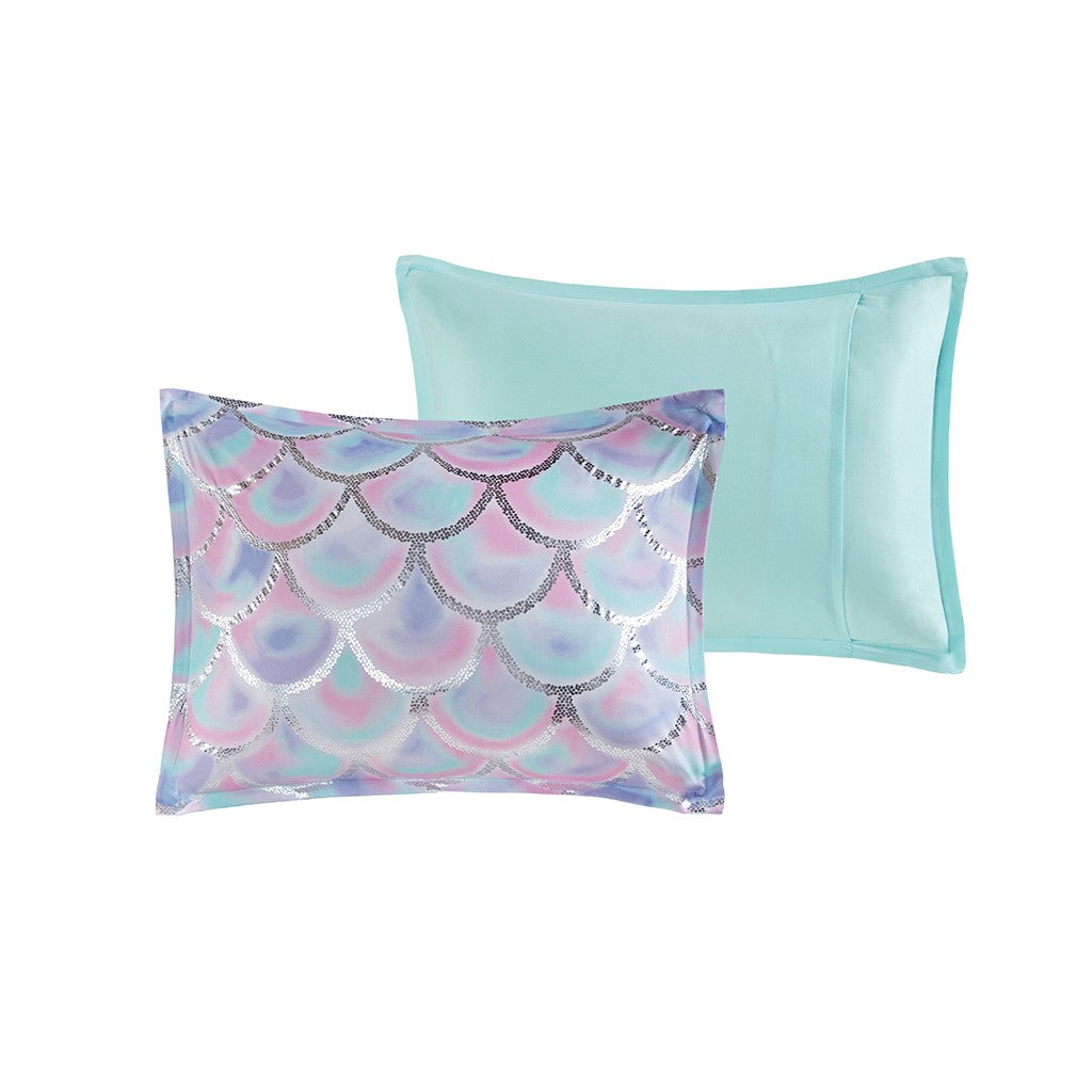 Pearl Metallic Printed Reversible Comforter Set