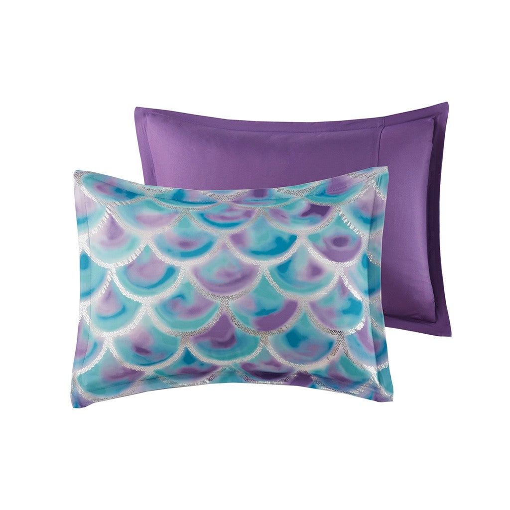 Pearl Metallic Printed Reversible Comforter Set