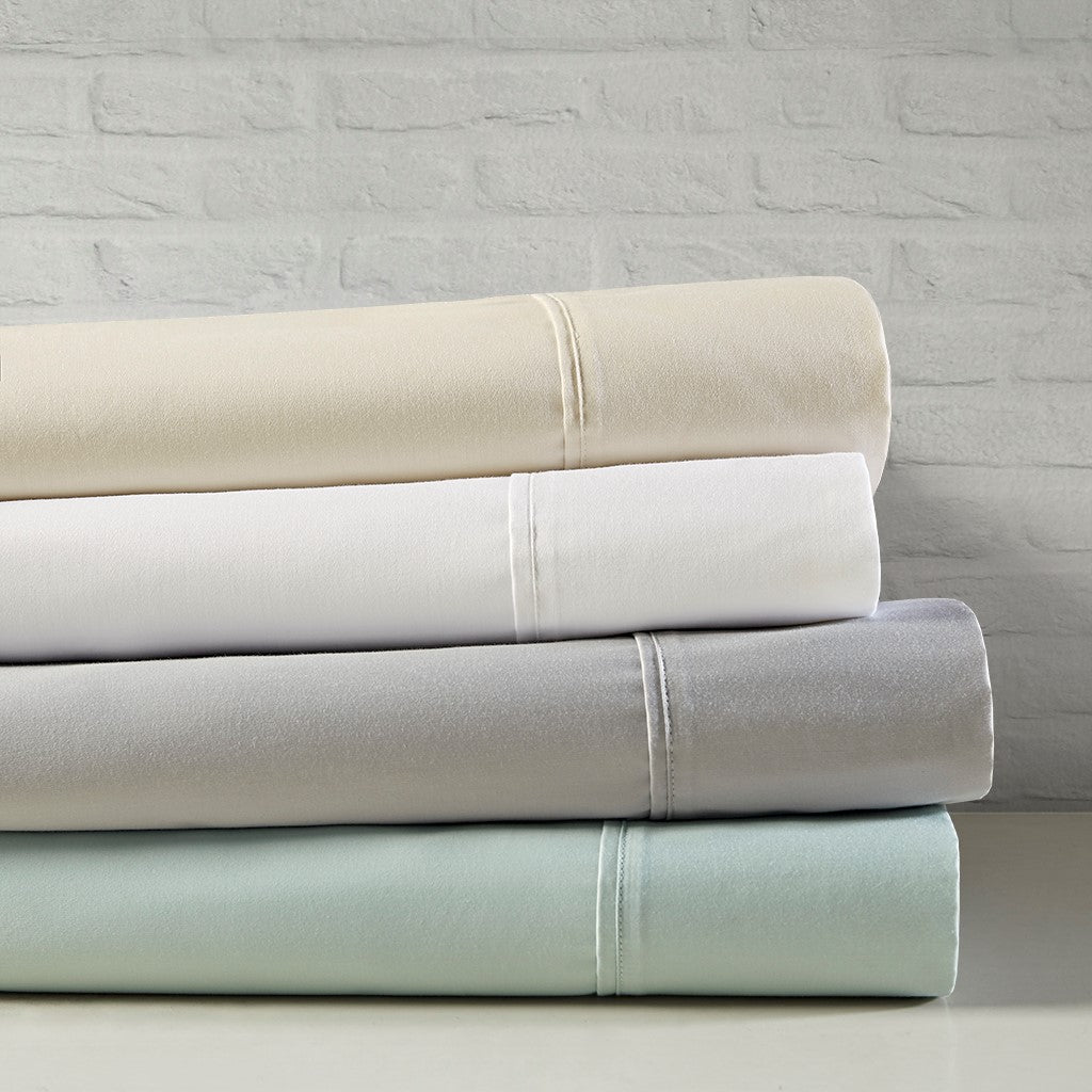 400 Thread Count Wrinkle Resistant Cotton Sateen Sheet Set