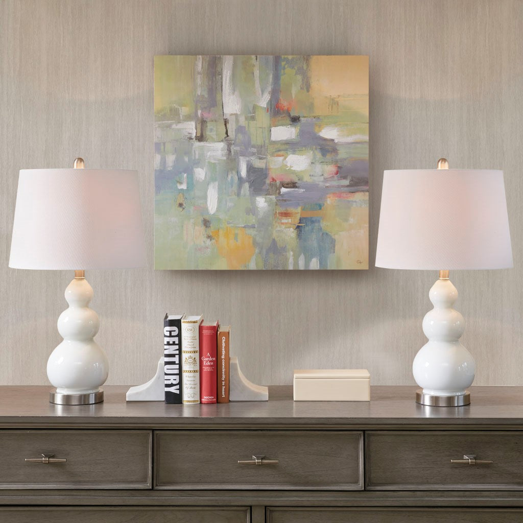 Covey White Table Lamp Set of 2