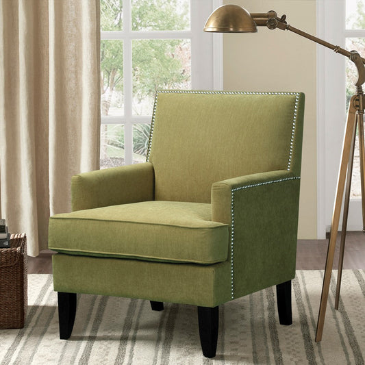 Colton Track Arm Green Club Chair