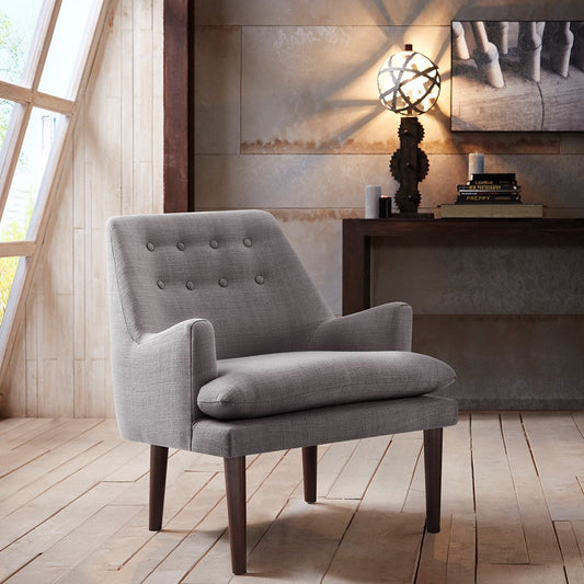 Taylor Mid-Century Grey Accent Chair