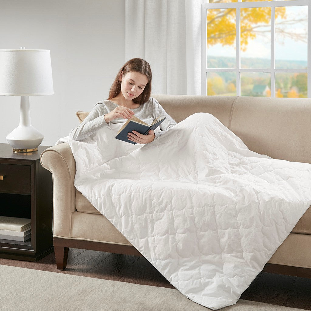 Deluxe Quilted Cotton Weighted Blanket