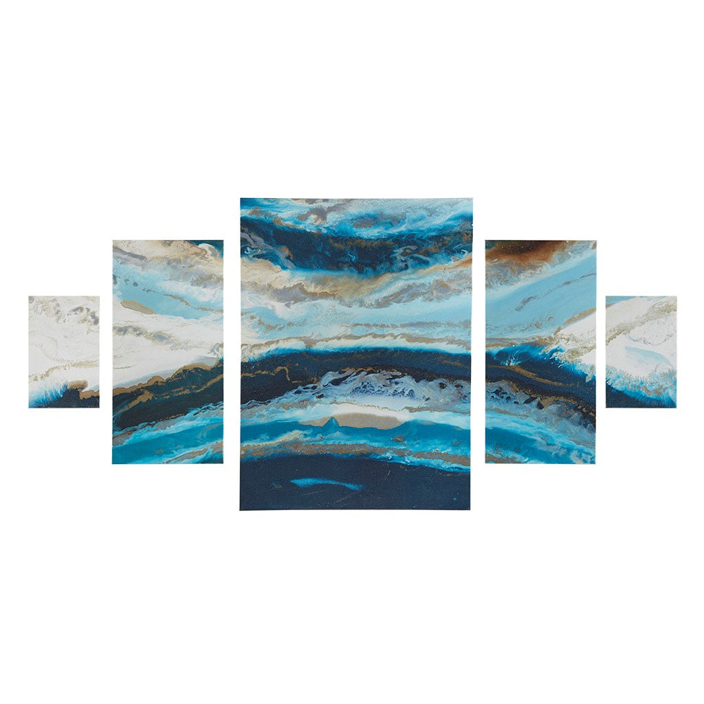 Midnight Tide Blue Gel Coat Canvas (5pcs/set)