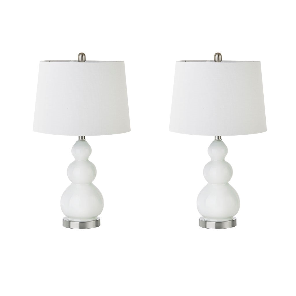 Covey White Table Lamp Set of 2