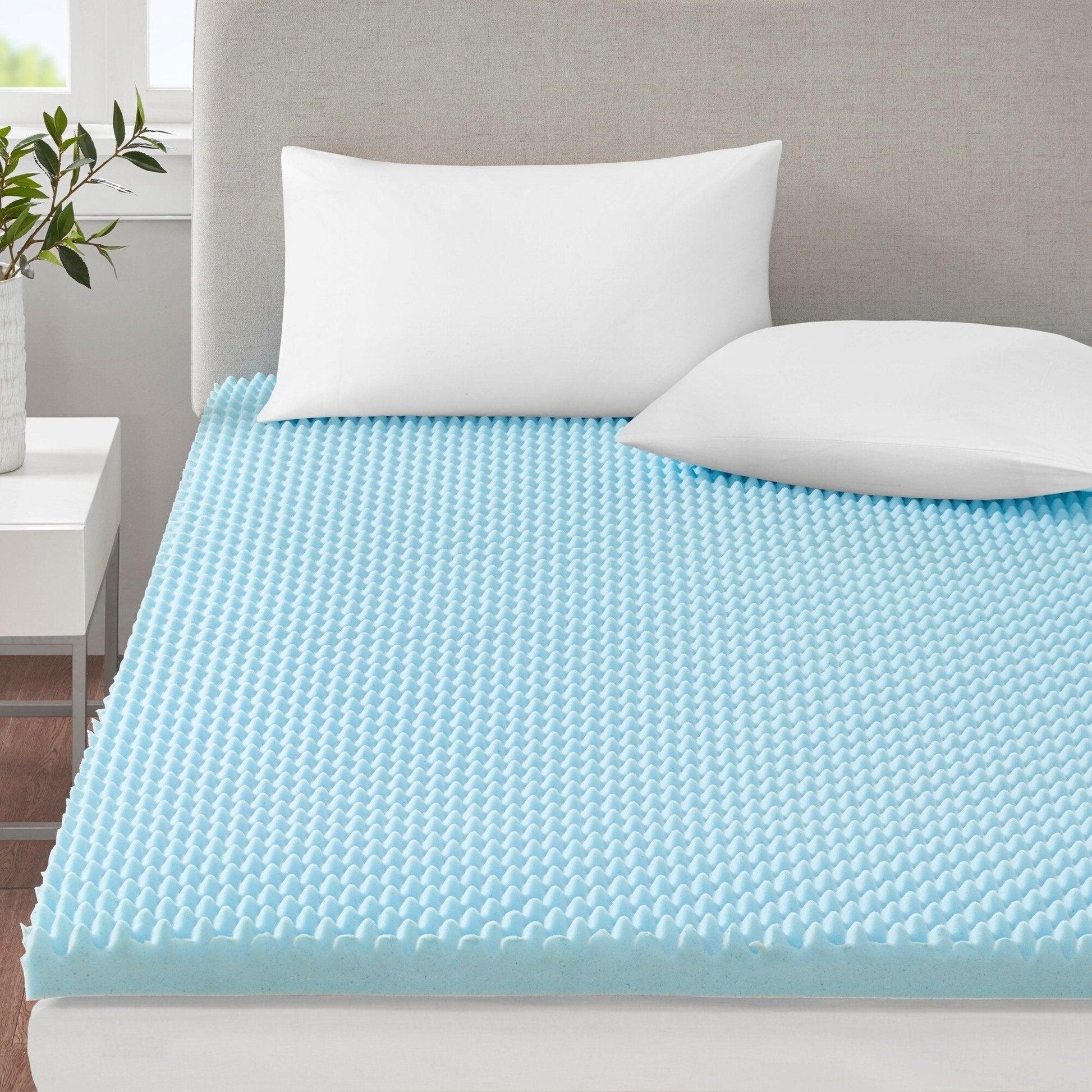 3" Gel Memory Foam Blue Mattress Topper Mattress Topper By Olliix/JLA HOME (E & E Co., Ltd)