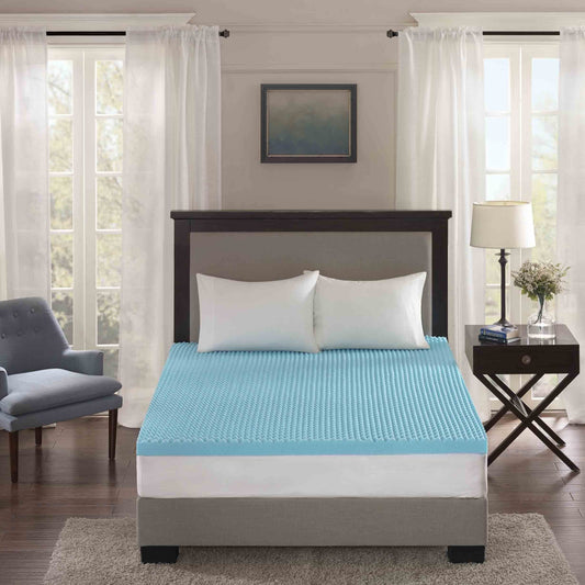 3" Gel Memory Foam Blue Mattress Topper Mattress Topper By Olliix/JLA HOME (E & E Co., Ltd)