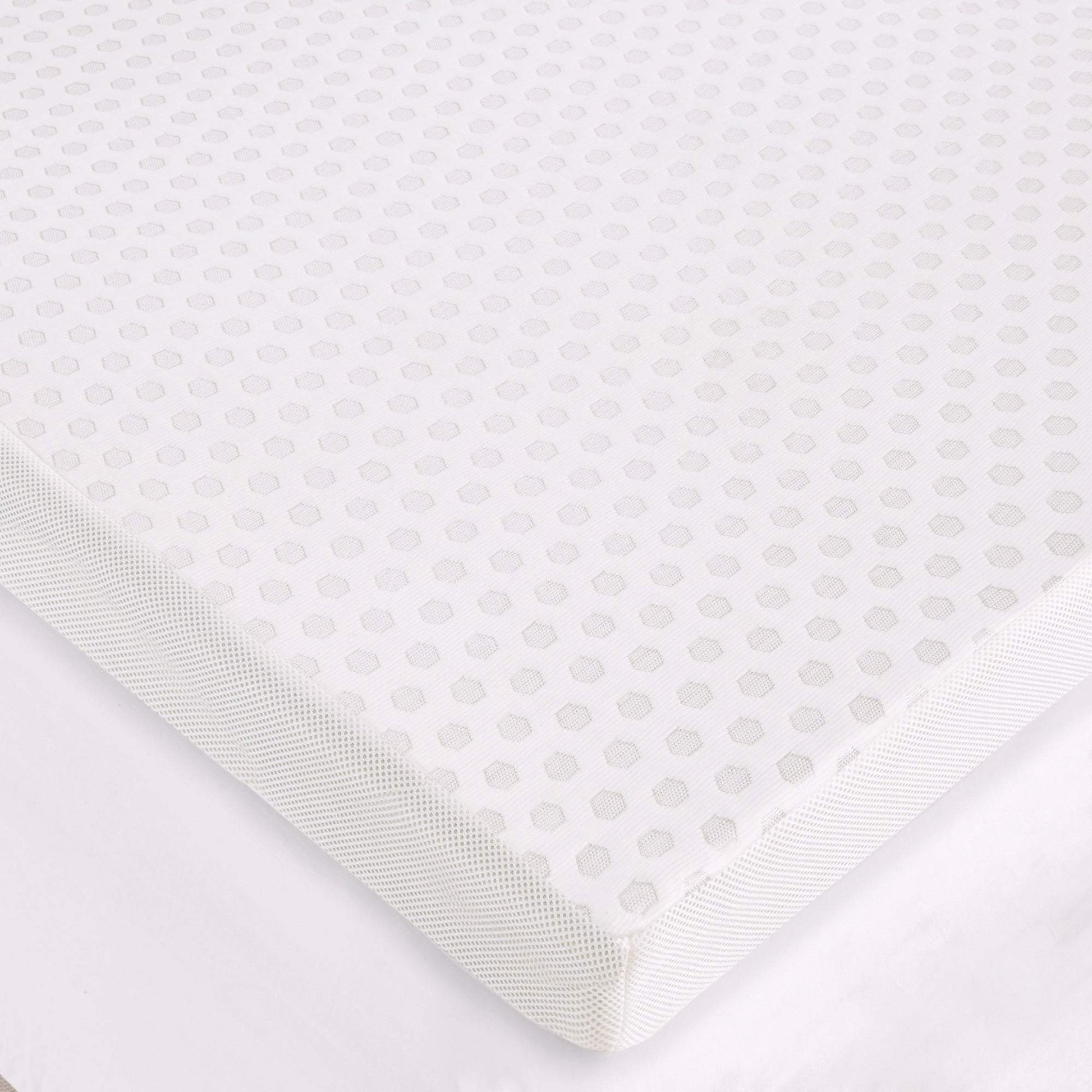 3" Gel Memory Foam with Cooling Cover White Mattress Topper Mattress Topper By Olliix/JLA HOME (E & E Co., Ltd)