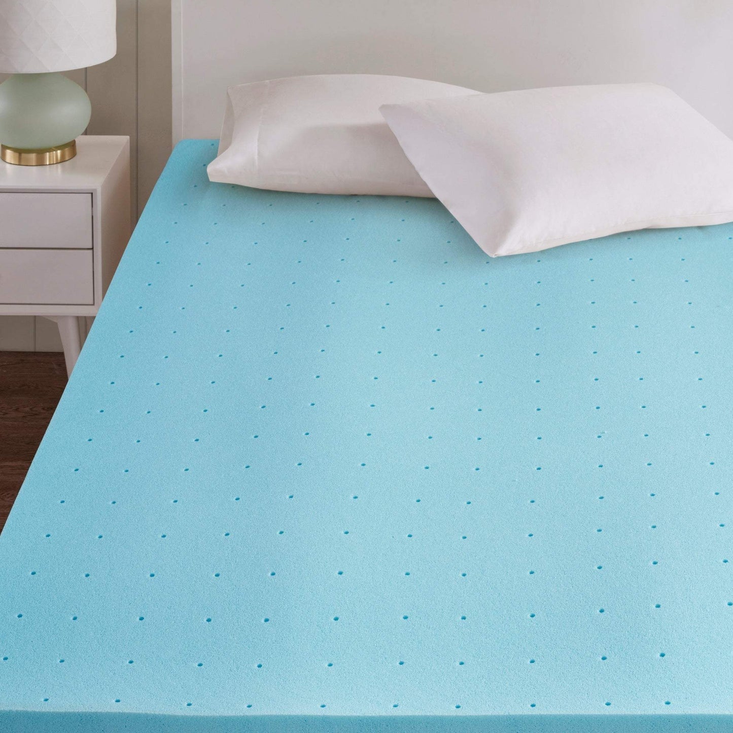 3" Quilted Memory Foam White Mattress Topper Mattress Topper By Olliix/JLA HOME (E & E Co., Ltd)